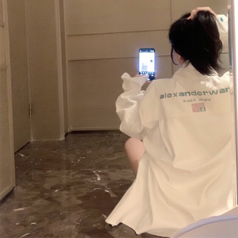 alexanderwang rhinestone denim jacket