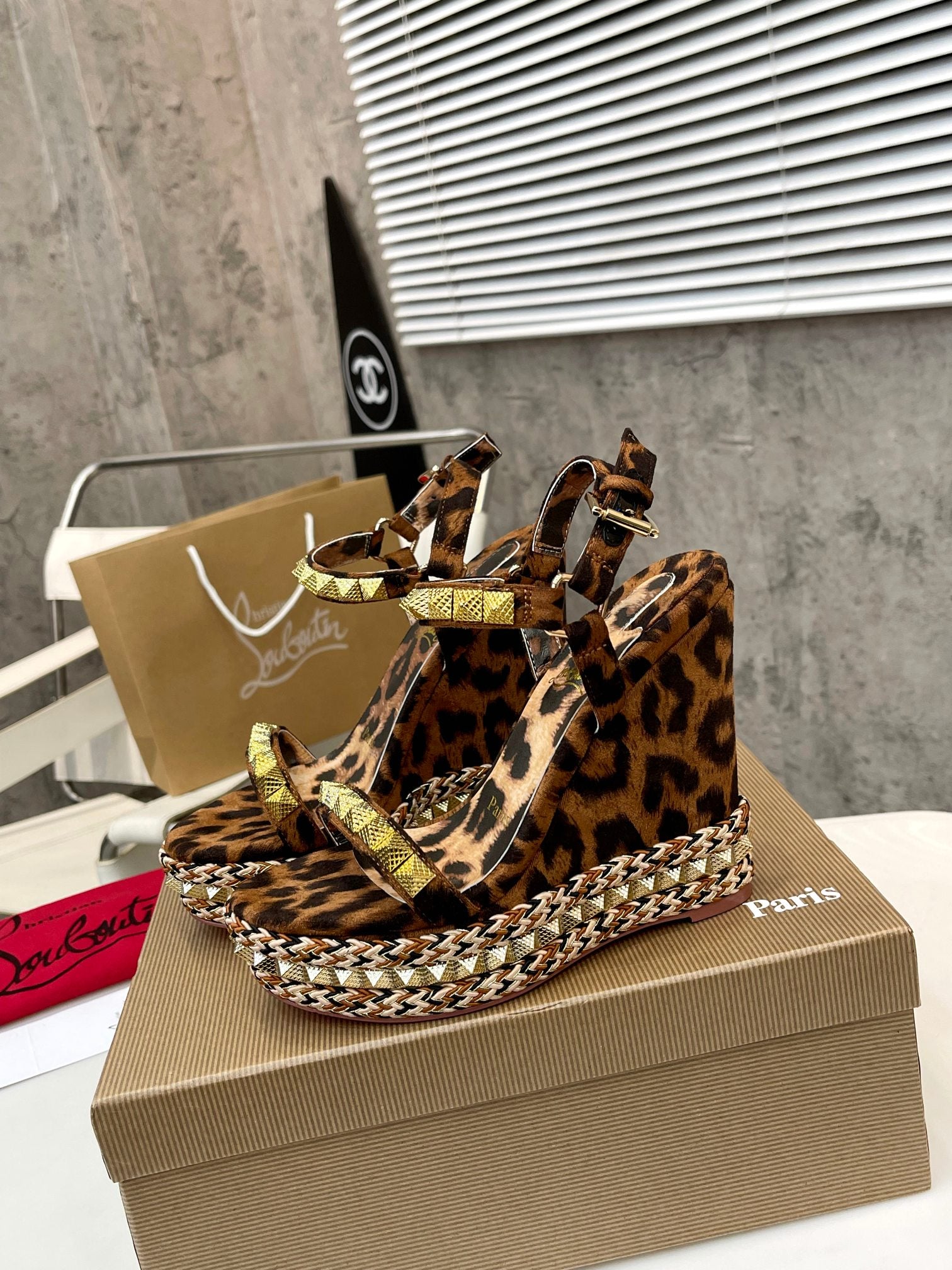 Christi** Loubout** new leather latest catwalk model VIP1:1