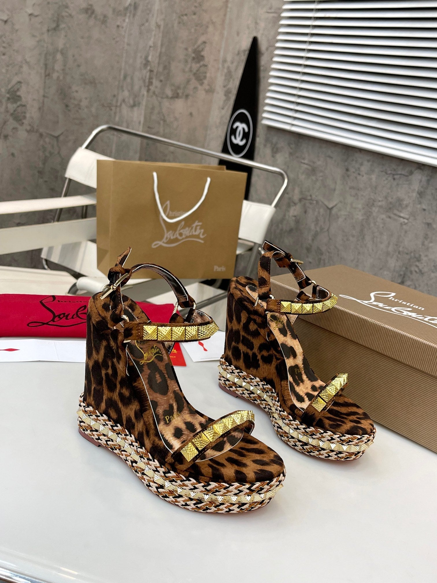 Christi** Loubout** new leather latest catwalk model VIP1:1