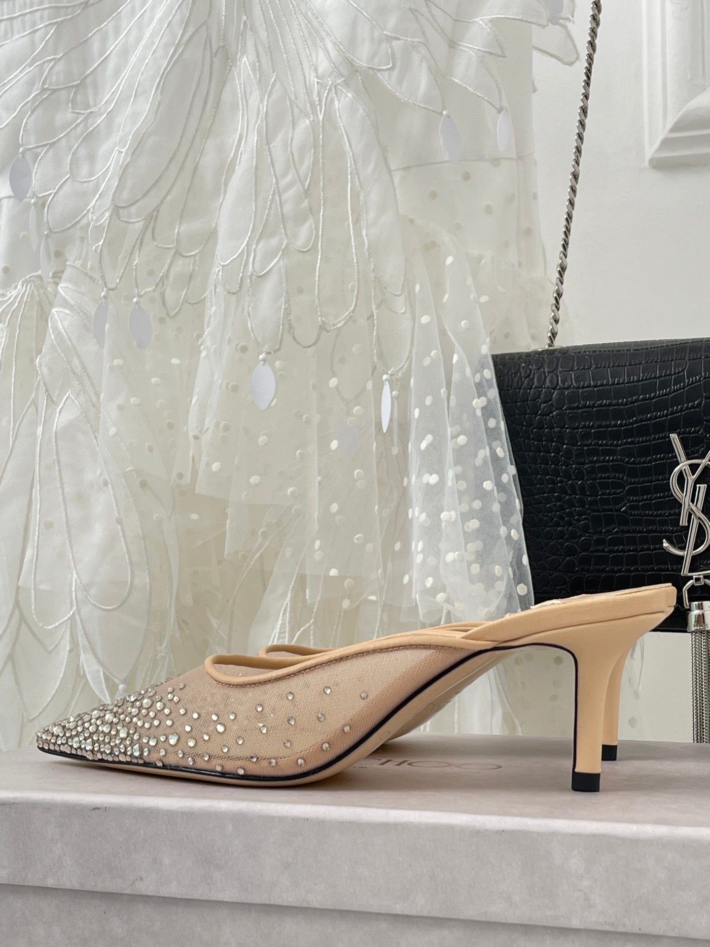 Jim** Cho* rhinestone high heels VIP1:1