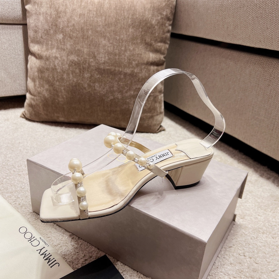 Jim** Cho*Pearl Sandals Summer VIP1:1