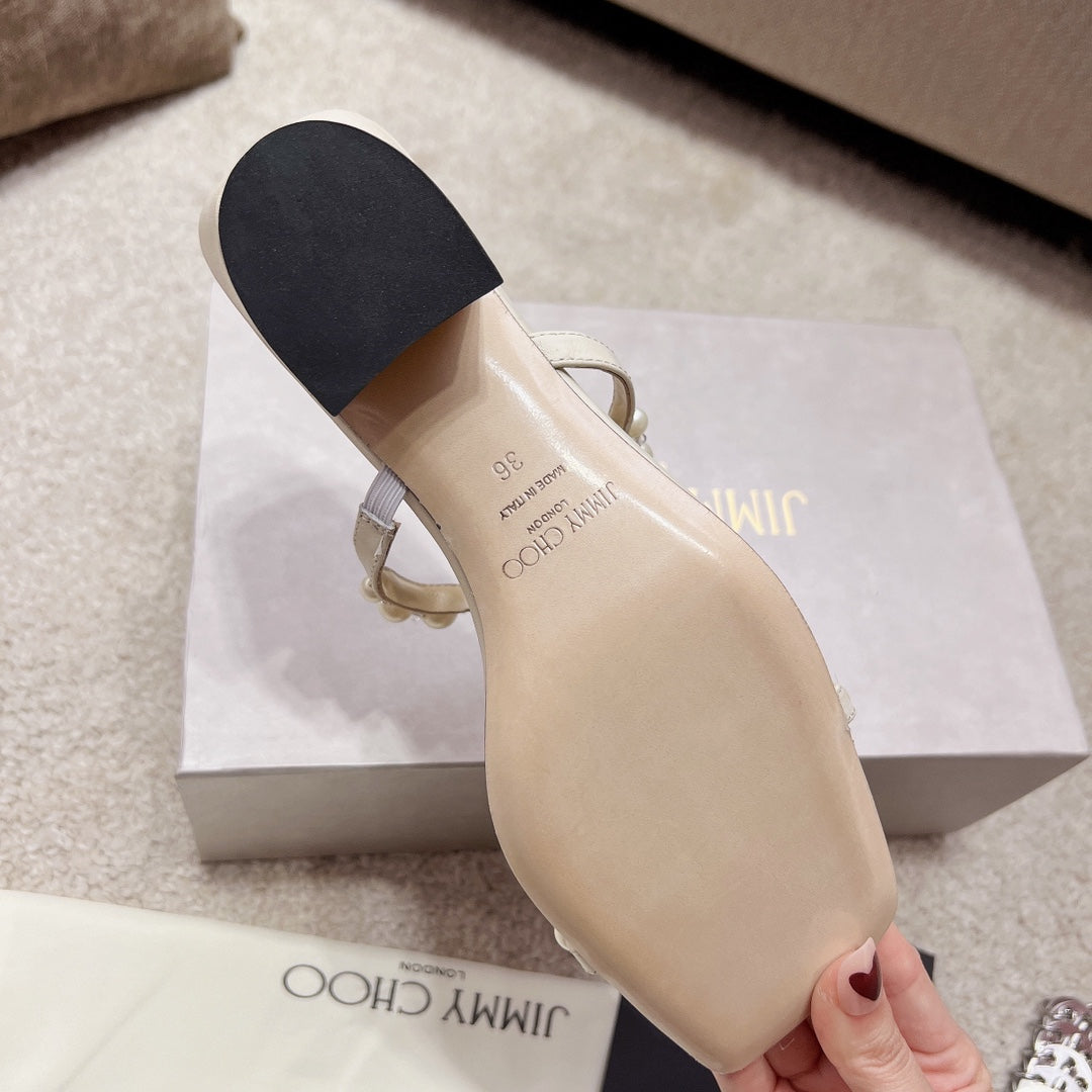 Jim** Cho*Pearl Sandals Summer VIP1:1