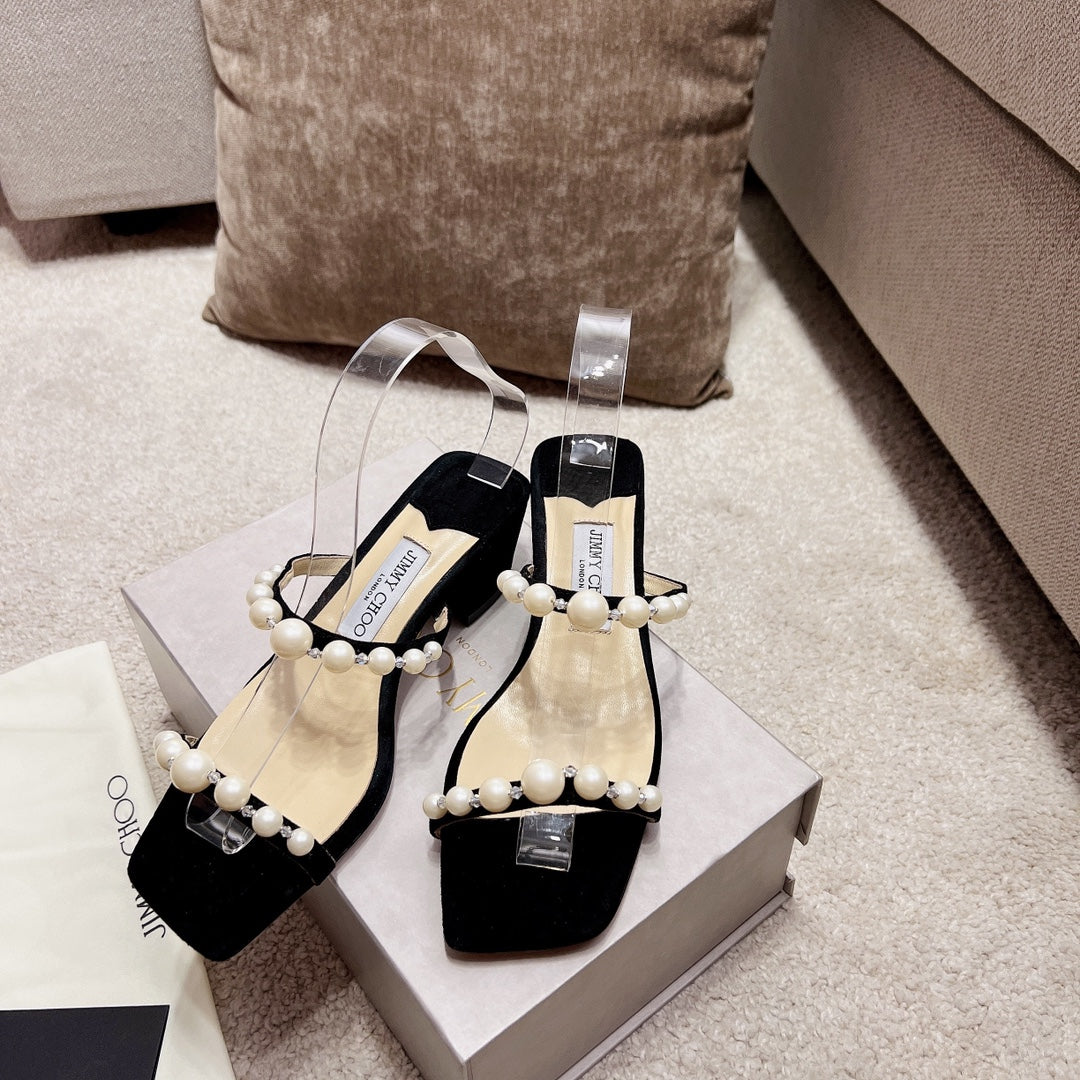 Jim** Cho*Pearl Sandals Summer VIP1:1