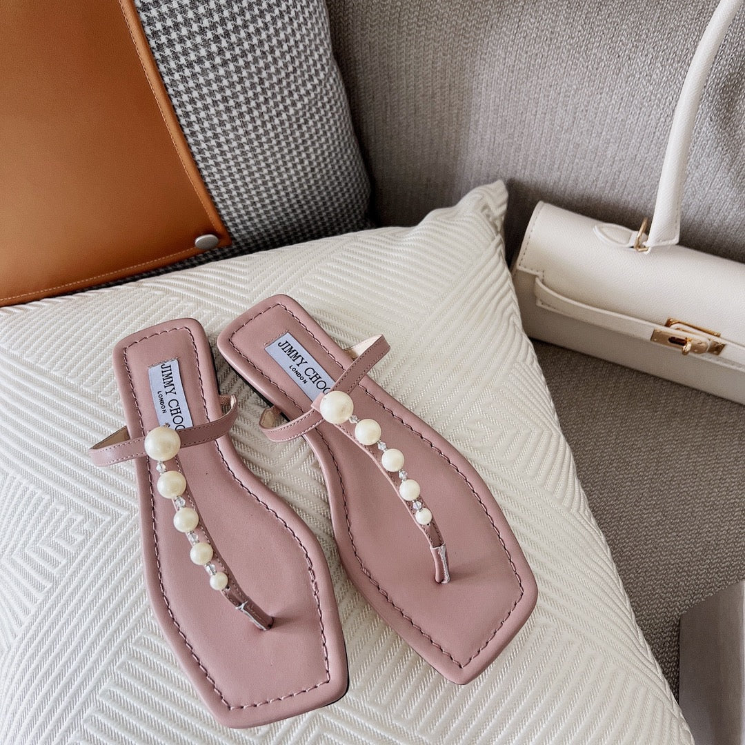 Jim** Cho* Pearl Flip Flops VIP1:1