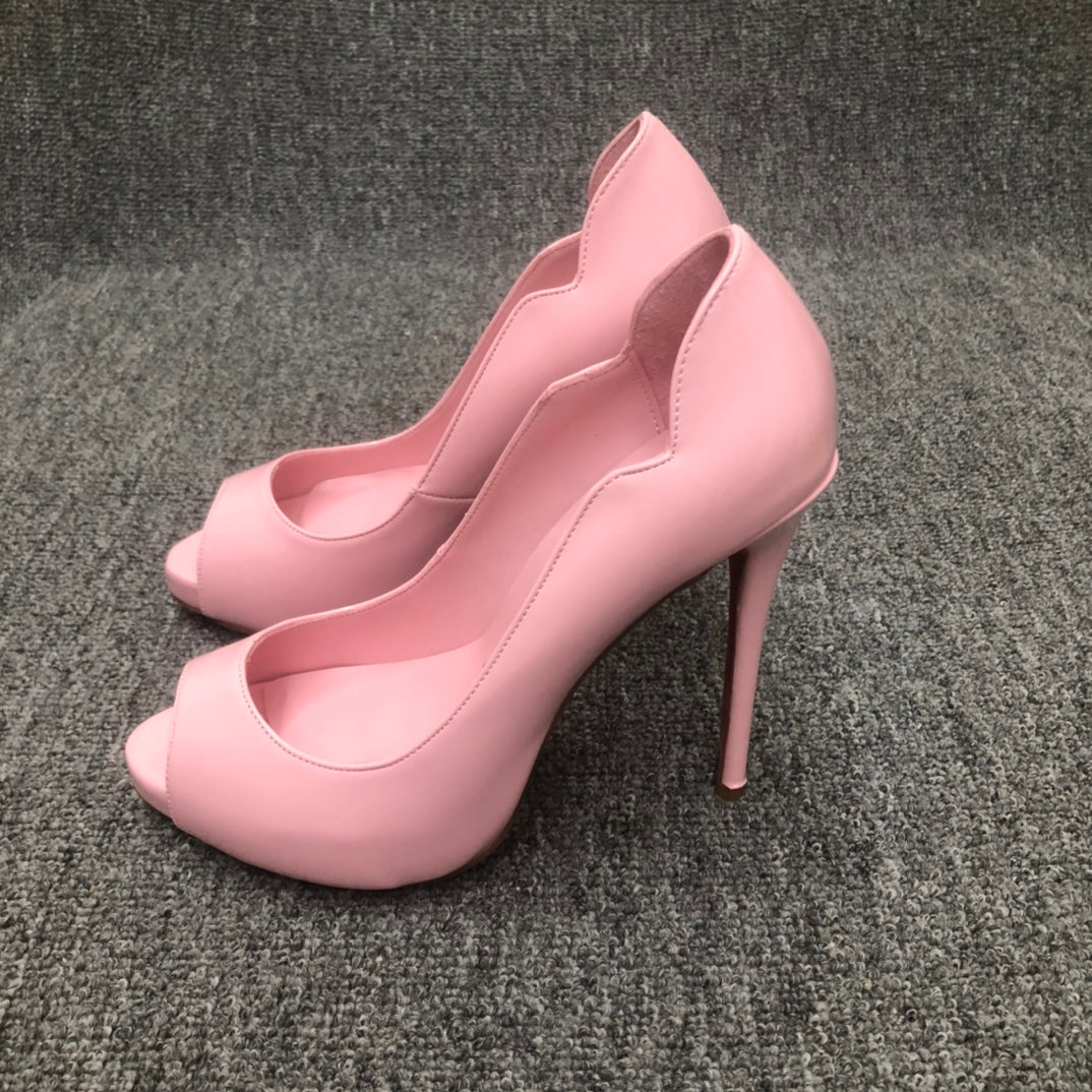 Christia** Loubout** new pink high heels