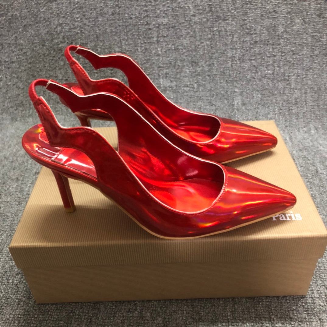 Christia** Loubout** red women's high heels
