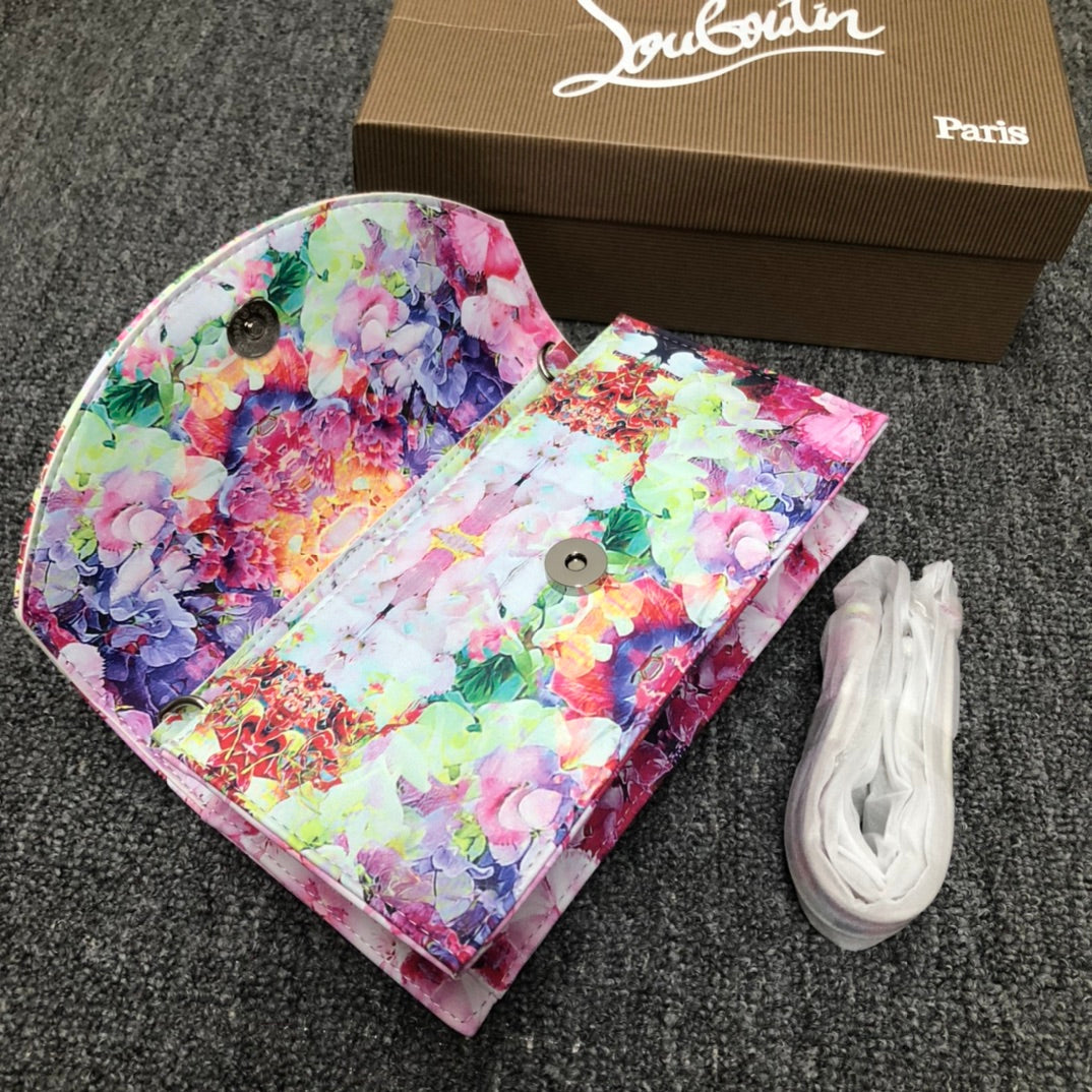 Christi** Loubout** New Flower Shoulder Bag