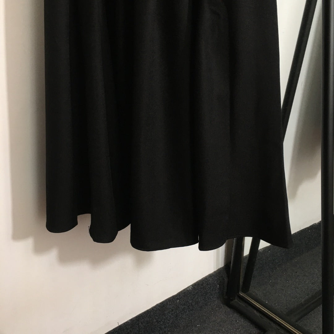 Alexander* Wang's new wang (elastic waist) letter ribbon high waist pleated midi skirt, black, red