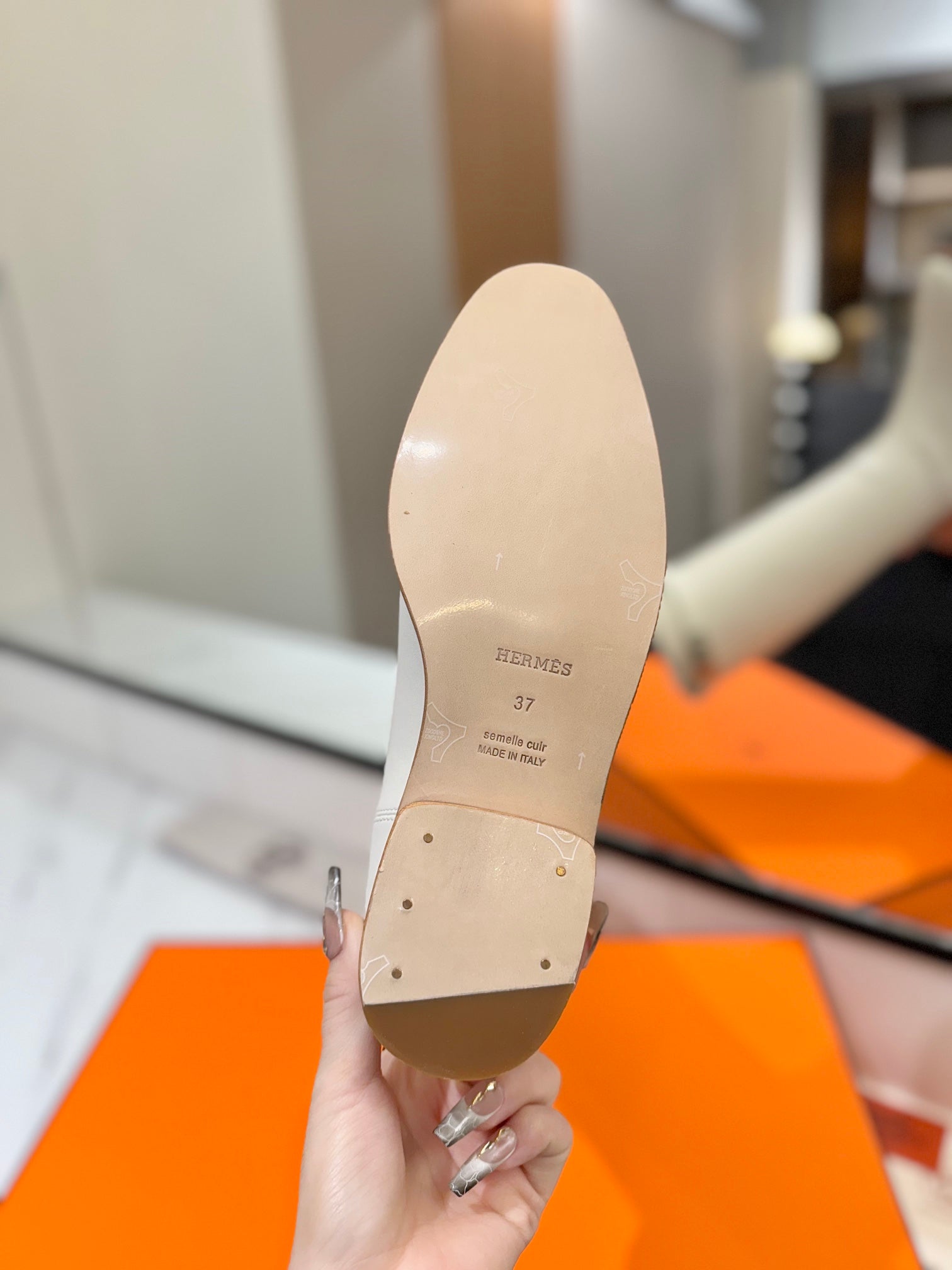 Herme* high-end hot girl kelly jumping knight boots top quality craftsmanship VIP 1:1